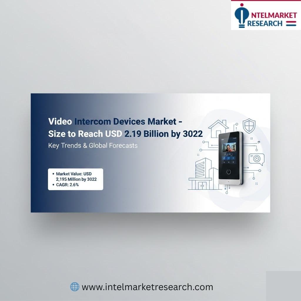 Video Intercom Devices Market Size to Reach USD 2.19 Billion by 2032 Key Trends & Global Forecasts