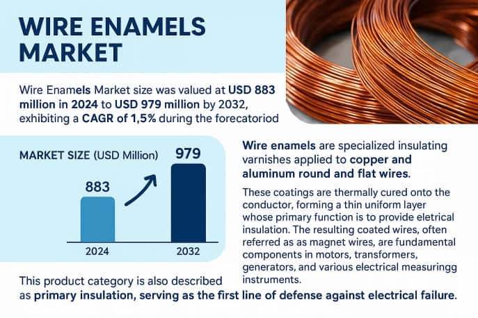 Wire Enamels Market Set to Grow to USD 979 Million by 2032