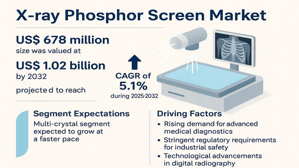 Top Trends and Key Players Shaping the X-Ray Phosphor Screen Market Growth by 2032