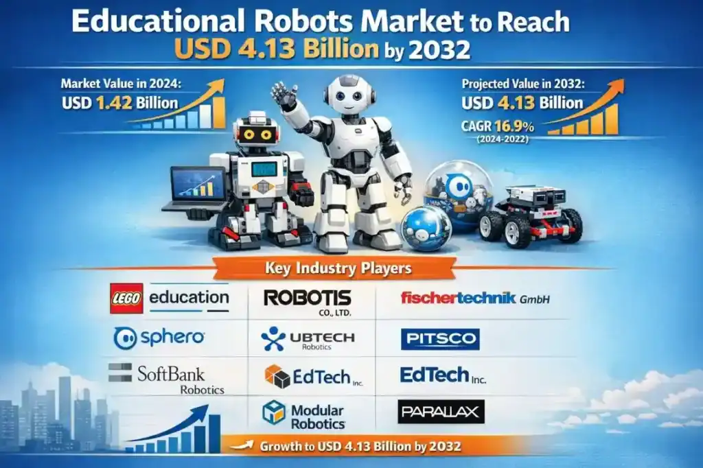 Educational Robots Market to Reach USD 4.13 Billion by 2032