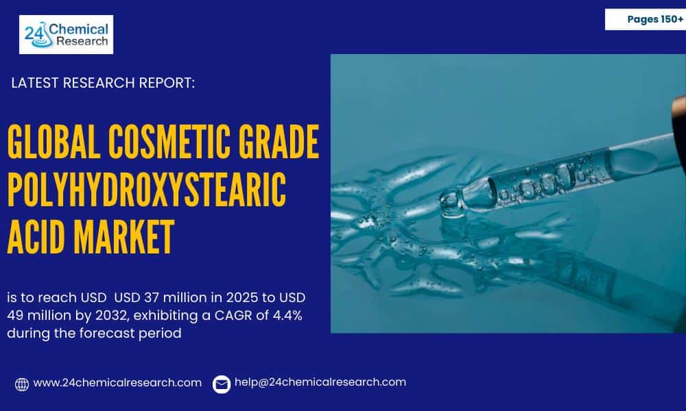 Cosmetic Grade Polyhydroxystearic Acid Market 2030: Premium Skincare Formulations Fuel Steady 4.4% CAGR Growth