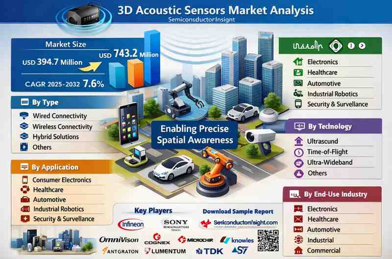 3D Acoustic Sensors Market Expands from USD 394.7 Million to USD 743.2 Million by 2032