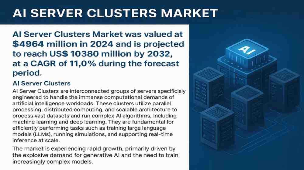 AI Server Clusters Market Surges from USD 4,964 Million to USD 10,380 Million by 2032
