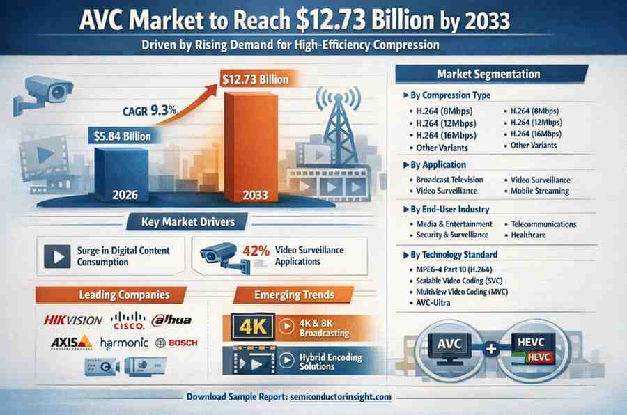 Rising Demand for High-Efficiency Compression Drives AVC Market to USD 12.73 Billion by 2033