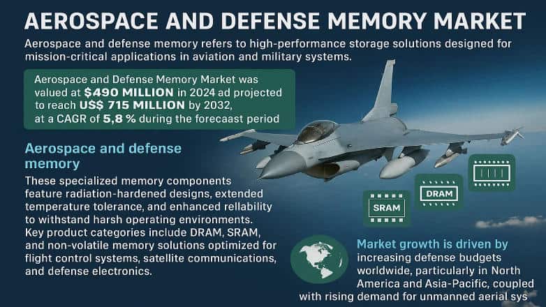 Aerospace and Defense Memory Market: Global Market Size, Growth Drivers, and Forecast 2025–2032