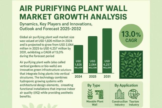 Air Purifying Plant Wall Market  Analysis, Size, Share, Growth, Trends, Opportunities and Forecast