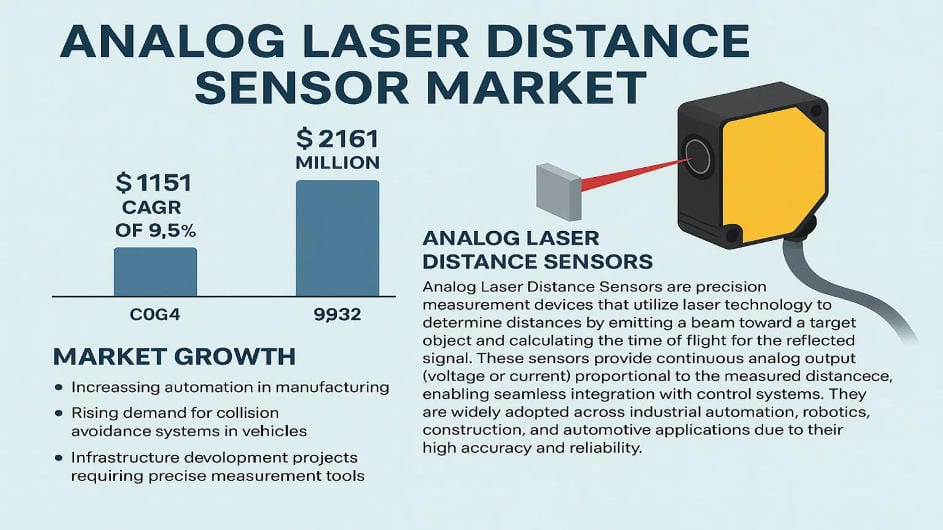 Analog Laser Distance Sensor Market: Biotechnology Advancements Driving a CAGR of 15.3% Through 2032