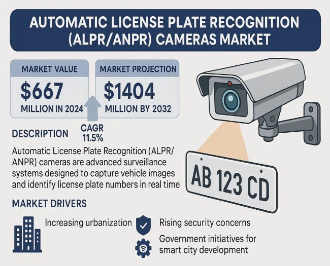 ALPR/ANPR Cameras Market: Top Trends and Key Players