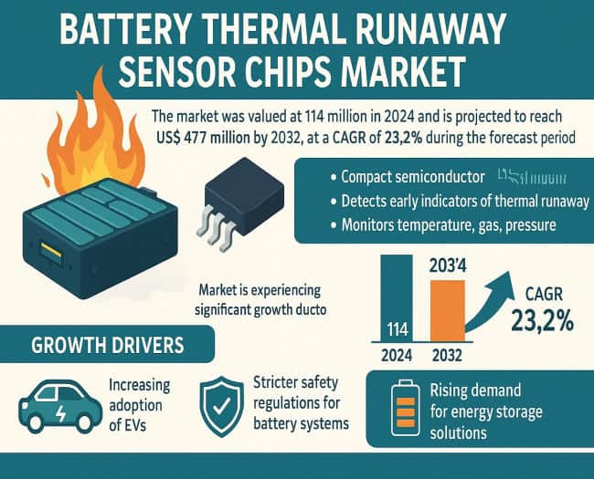 Battery Thermal Runaway Sensor Chips: Market Size & Top Trends