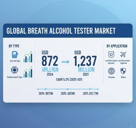 Breath Alcohol Tester Market by Size, Business Strategies, Deployment Model, Trends, Applications and Forecast 