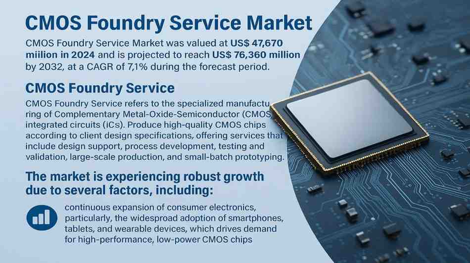 Global CMOS Foundry Services Market Shows Strong Growth at 7.1% CAGR Through 2032