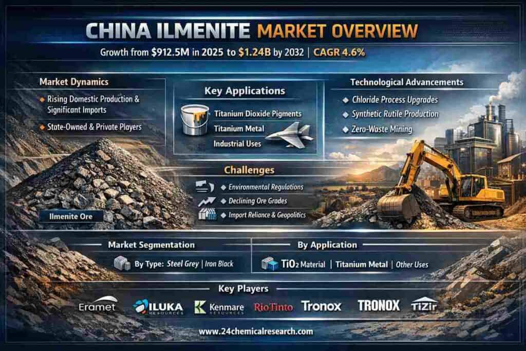 Industrial & Construction Needs Propel China’s Ilmenite Market to .24B at 4.6% CAGR 