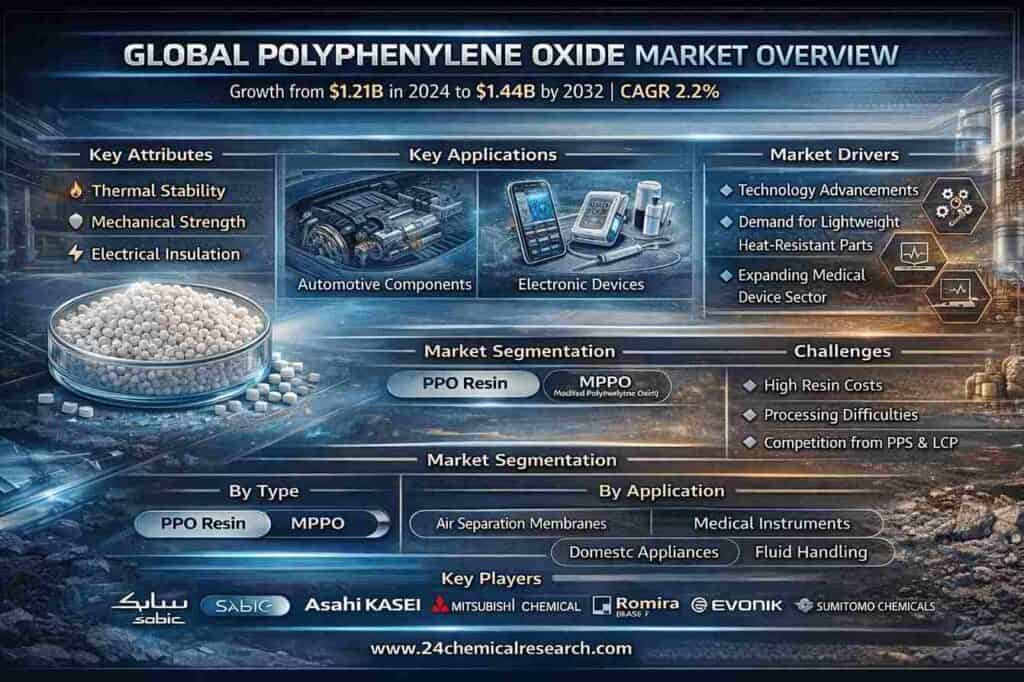 How Will Growing Demand for High-Performance Plastics Fuel the Polyphenylene Oxide Market to .44B by 2032?