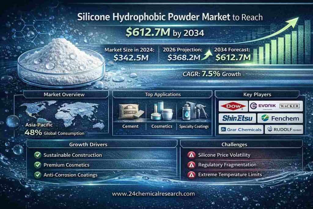 Building & Beauty Drive Growth: Silicone Hydrophobic Powder Market on Pace for 2M by 2034