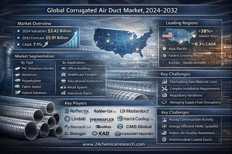 Why does North America lead in corrugated air duct demand and innovation?