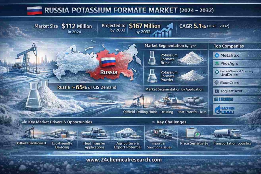 Why is potassium formate increasingly preferred for harsh-environment drilling in Russia?