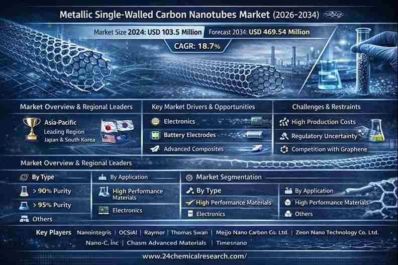 Metallic Single-Walled Carbon Nanotubes Market Size & Trends: Electronics Boom