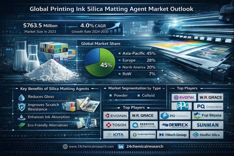 Global Printing Ink Silica Matting Agent Market Driven by Premium Packaging and Sustainability Trends