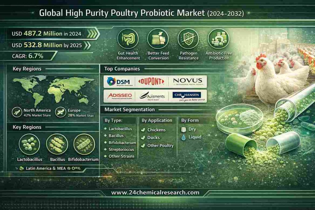 Which Region Leads the High Purity Poultry Probiotic Market?