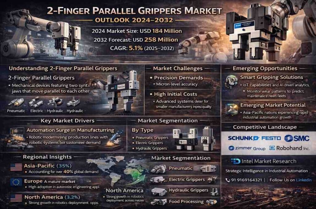 global 2-Finger Parallel Grippers market |CAGR of 5.1%