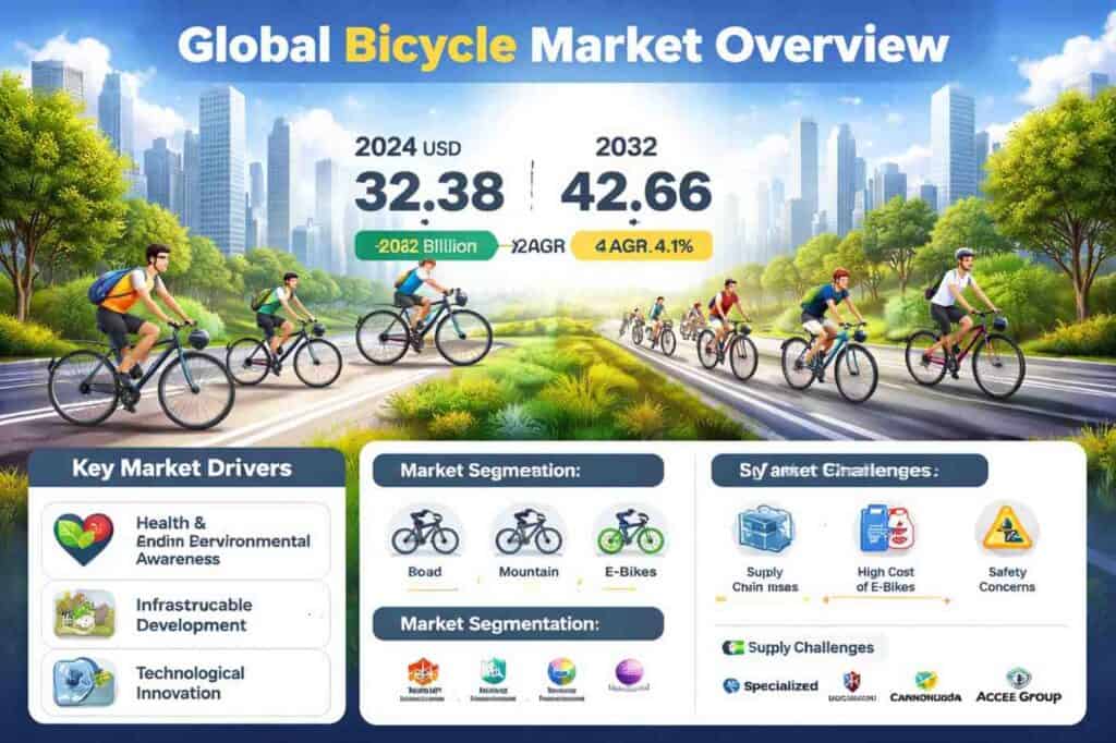 世界の自転車市場|CAGR of4.1%