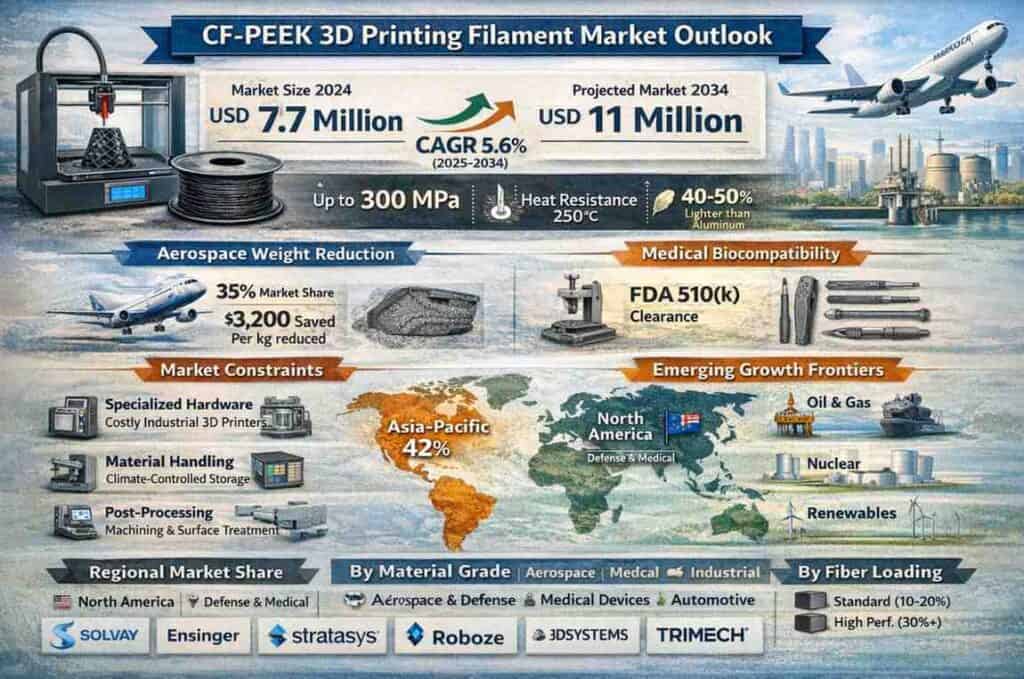 世界のCF-PEEK3D印刷フィラメント市場|CAGR of5.6%