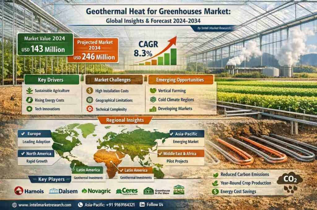 温室市場のための世界の地熱熱|8.3のCAGR%