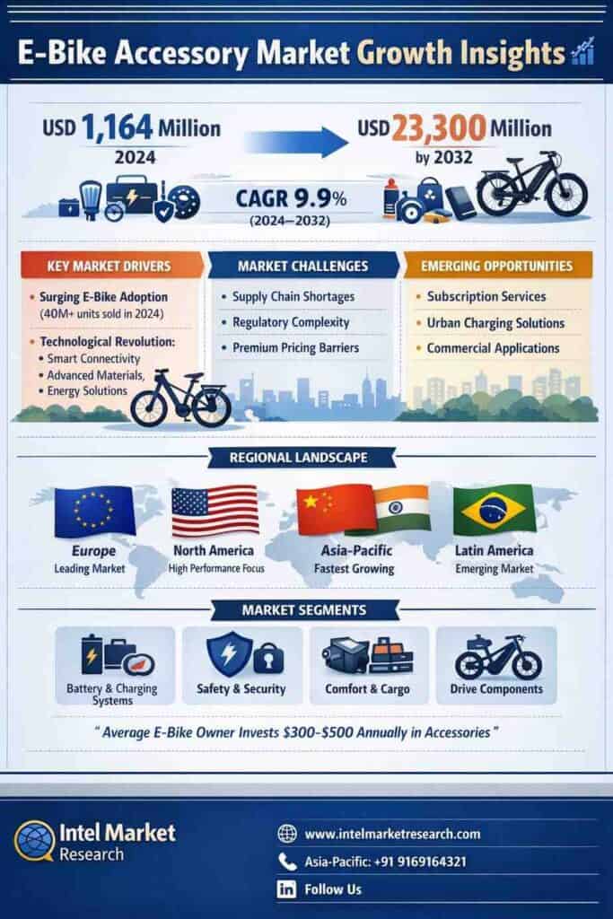 global E-Bike Accessory market| CAGR of 9.9%
