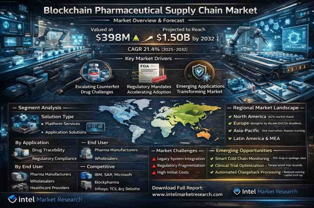 global Blockchain Pharmaceutical Supply Chain market |CAGR of 21.4%