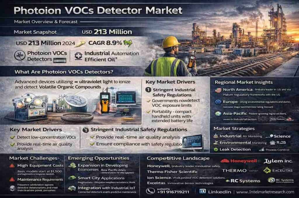 global Photoion VOCs Detector market |CAGR of 8.9%