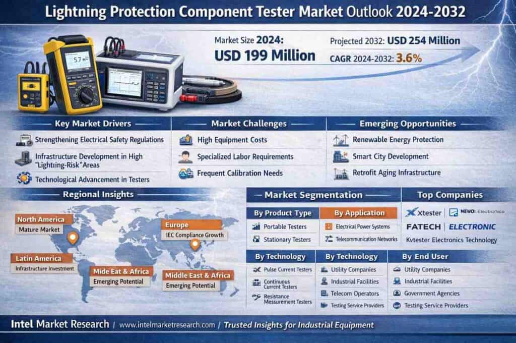 global Lightning Protection Component Tester market |CAGR of 3.6%