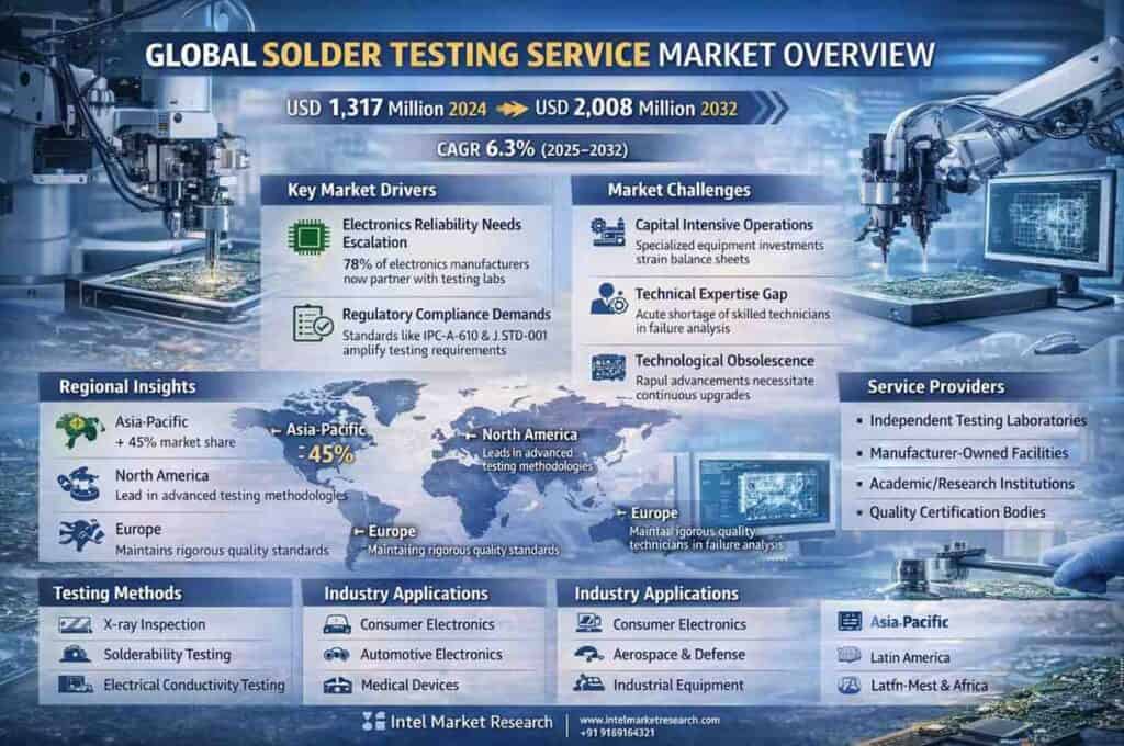 global Solder Testing Service market |CAGR of 6.3%