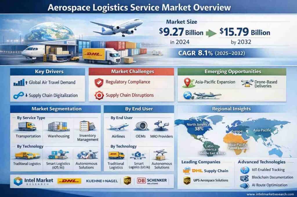 世界の航空宇宙物流サービス市場|CAGR of8.1%