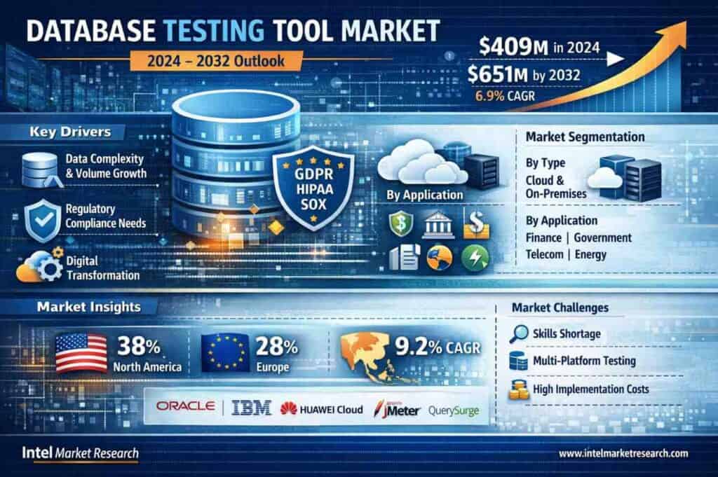 global Database Testing Tool market| CAGR of 6.9%