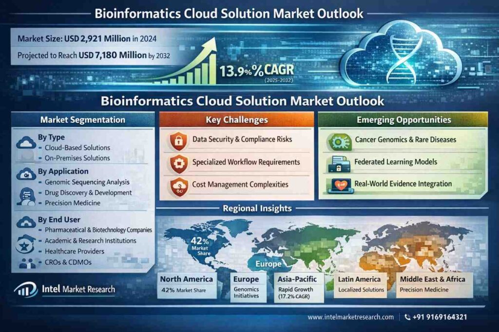 global Bioinformatics Cloud Solution market | CAGR of 13.9%