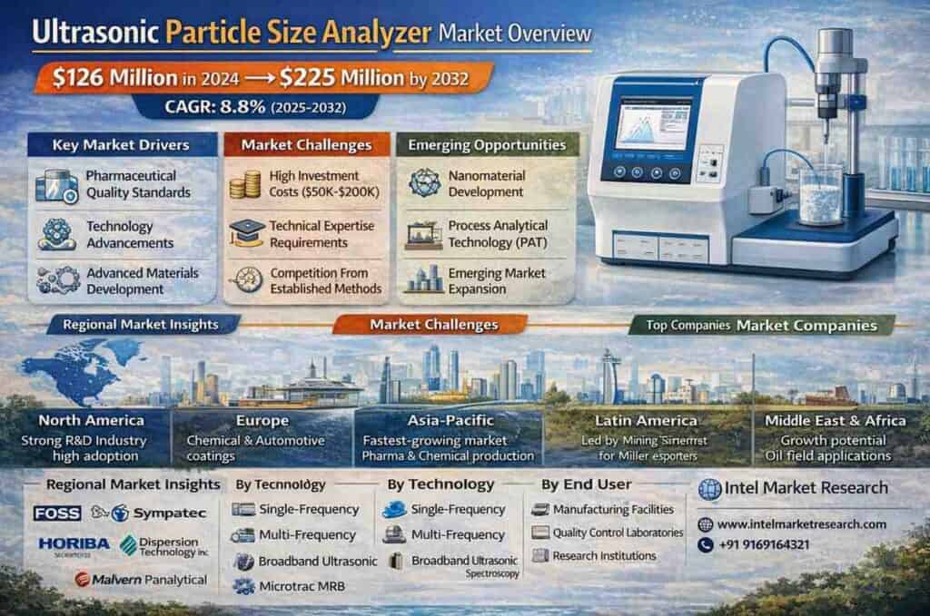 global Ultrasonic Particle Size Analyzer market | CAGR of 8.8%