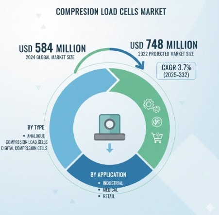 Compression Load Cells Market  Business Opportunities, Future Industry Trends, Strategies, Revenue, Challenges, Top Players and Forecast 