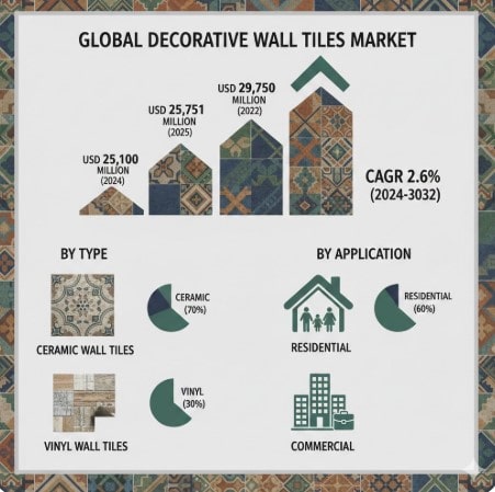 Decorative Wall Tiles Market Industry Analysis and Strategic Outlook with 2.6% CAGR