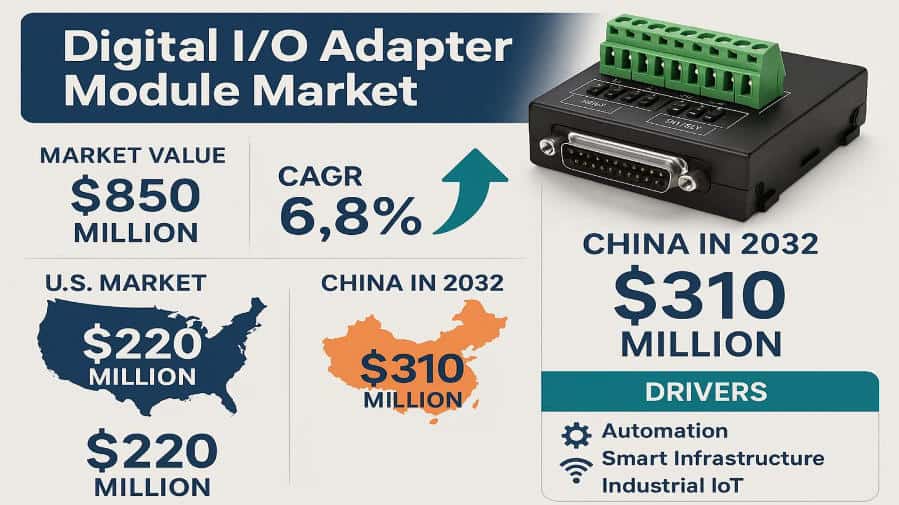 Digital I/O Adapter Module Market: Renewable Energy Installations Rising at a CAGR of 6.8% to 2032