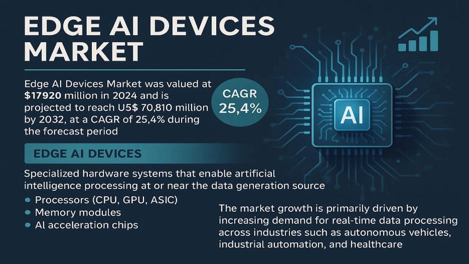 Edge AI Devices Market: Growth Potential, Trends, and Market Outlook 2032