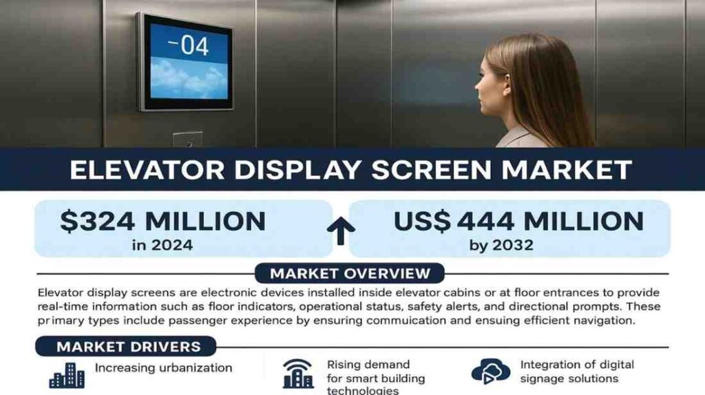 Elevator Display Screen Market, valued at USD 324 million