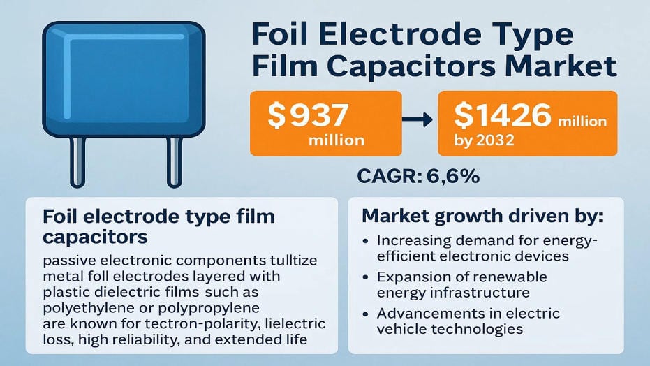 Foil Electrode Type Film Capacitors Market Poised for Strong Growth by 2032 — Driven by Power Electronics & Energy Storage Systems