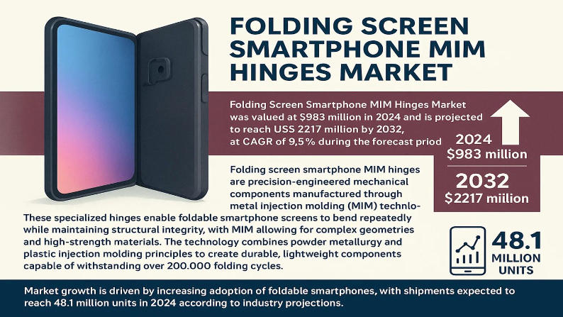 Folding Screen Smartphone MIM Hinges Market: Global Market Size, Growth Drivers, and Forecast 2025–2032