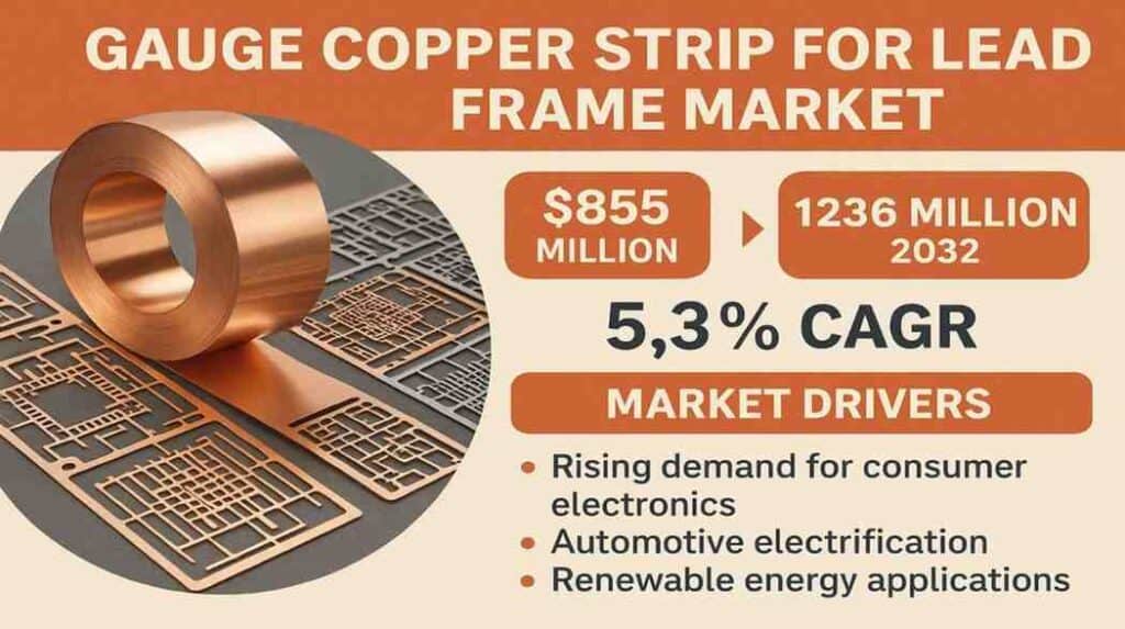 Semiconductor Packaging Demand Drives Copper Strip Market Past USD 1.2 Billion
