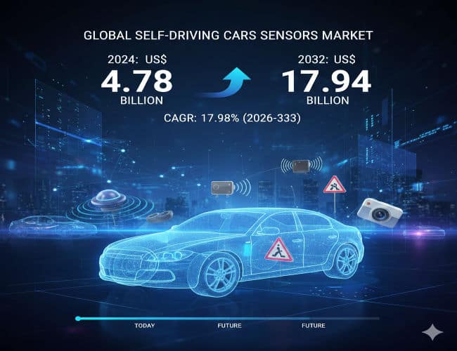 Self-Driving Cars Sensors Market: What Are the Top Trends?