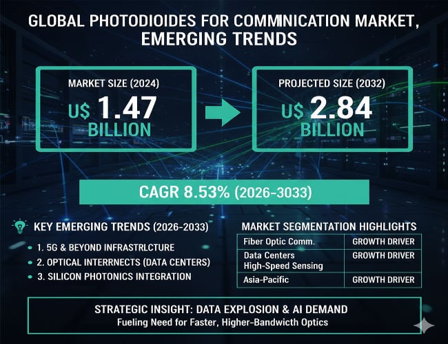 Photodiodes for Communication Market: Key Players & Market Size