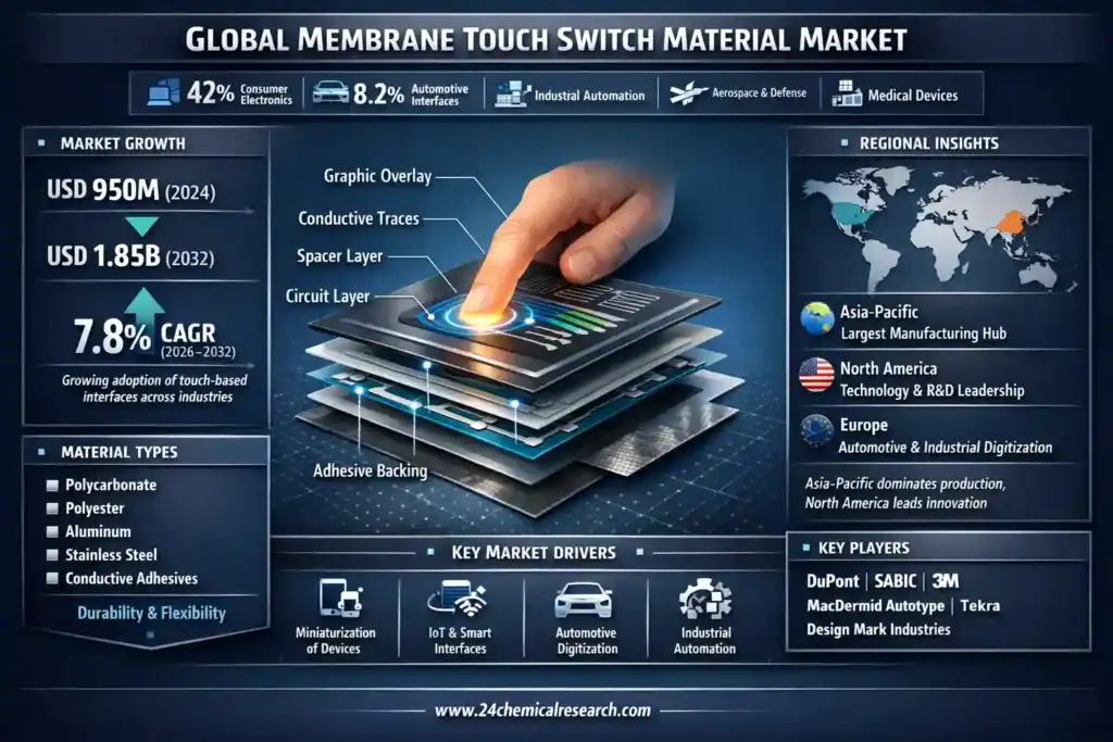 What is the projected market size for Membrane Touch Switch Materials by 2034?