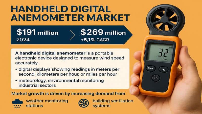 Handheld Digital Anemometer Market: Forecast Insights, Opportunities, and Challenges 2032