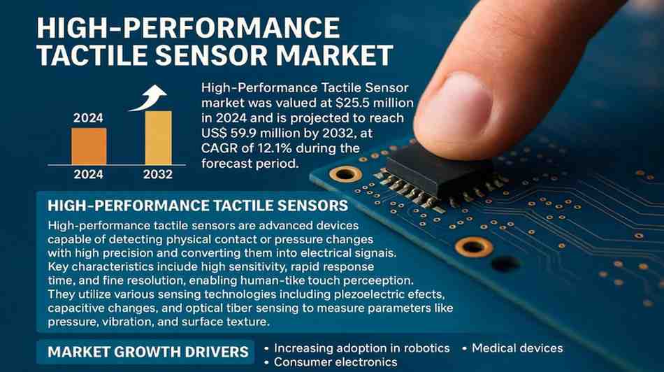 Next-Gen Touch Technology Drives Tactile Sensor Market Past USD 59.9 Million