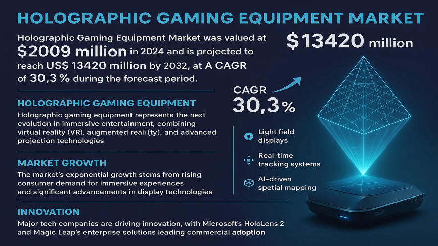 Holographic Gaming Equipment Market: Smart Agriculture Technologies Expanding at a CAGR of 30.3% Through 2032